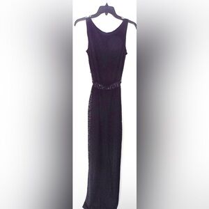 NWT MARK + JAMES BADGLEY MISCHKA Women’s Black Floral Lace Gown‎ Maxi Dress 4